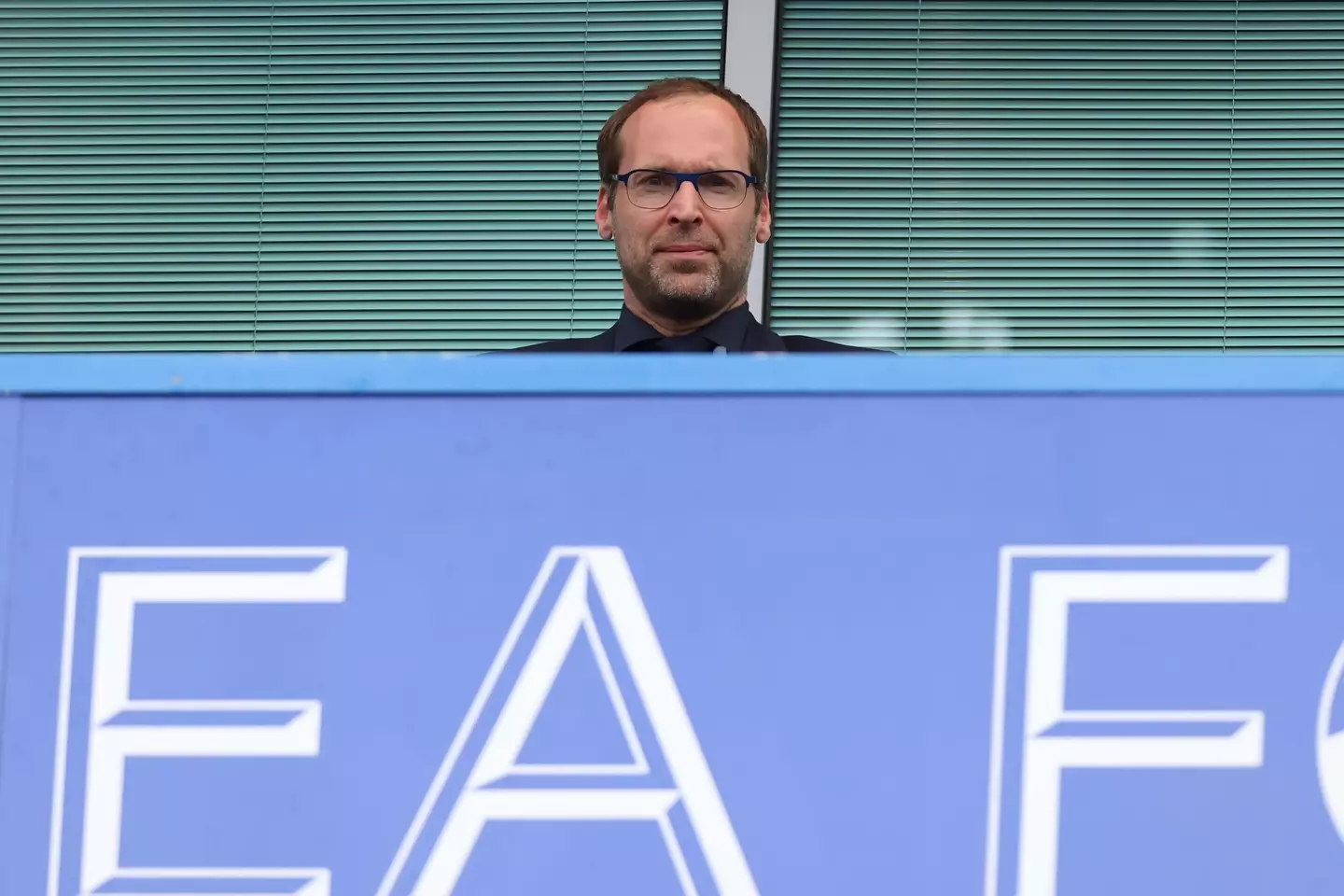Petr Cech in the stands at Stamford Bridge. (Alamy)