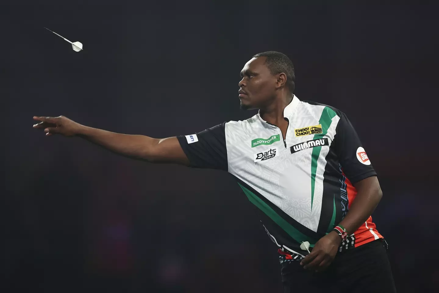 David Munyua beat Mike De Decker in a huge upset at the World Darts Championship. Image: Getty