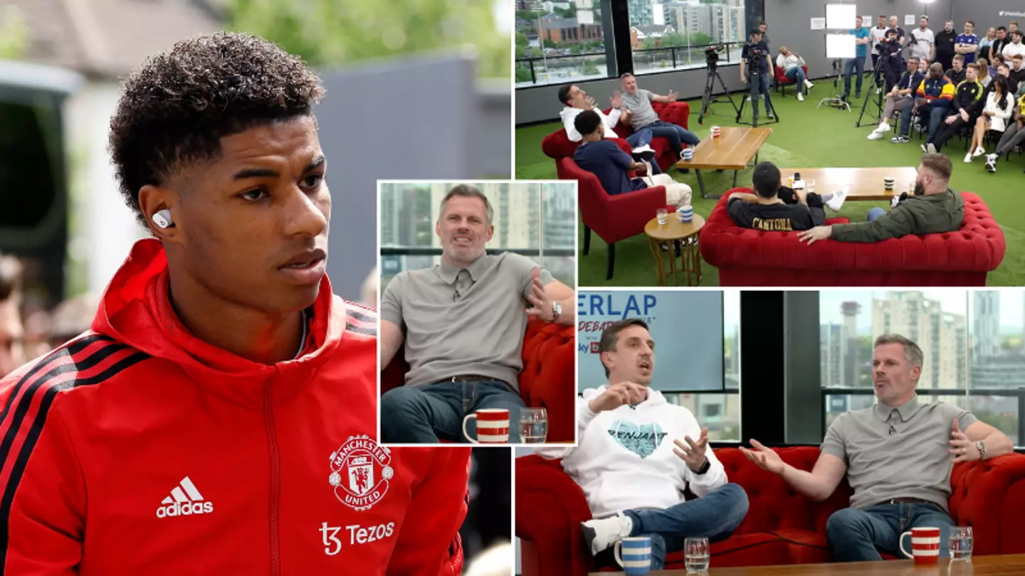 Jamie Carragher Says Marcus Rashford Is 'Not Good Enough" For Man Utd, Gary Neville Was Having None Of It