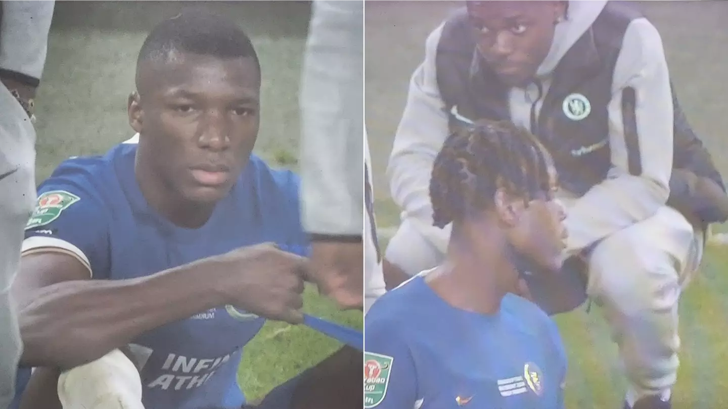 Fans spot what Moises Caicedo and Romeo Lavia did moments after losing to Liverpool in Carabao Cup final