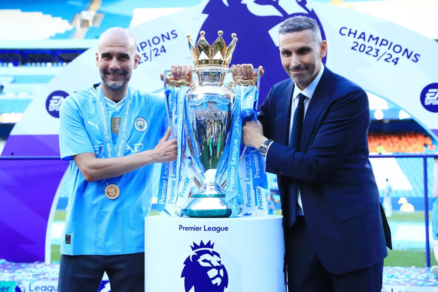 Manchester City are the reigning Premier League champions. (