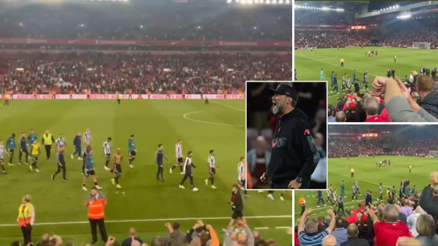 Liverpool fans booed off Newcastle United players for 'awful tactics'