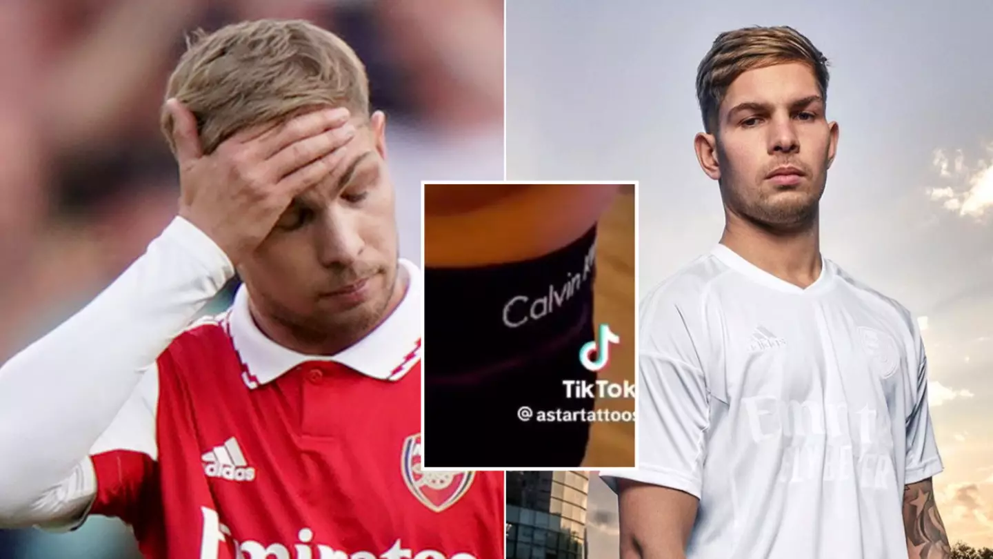 Arsenal fans cannot believe Emile Smith-Rowe's 'crazy' new tattoo