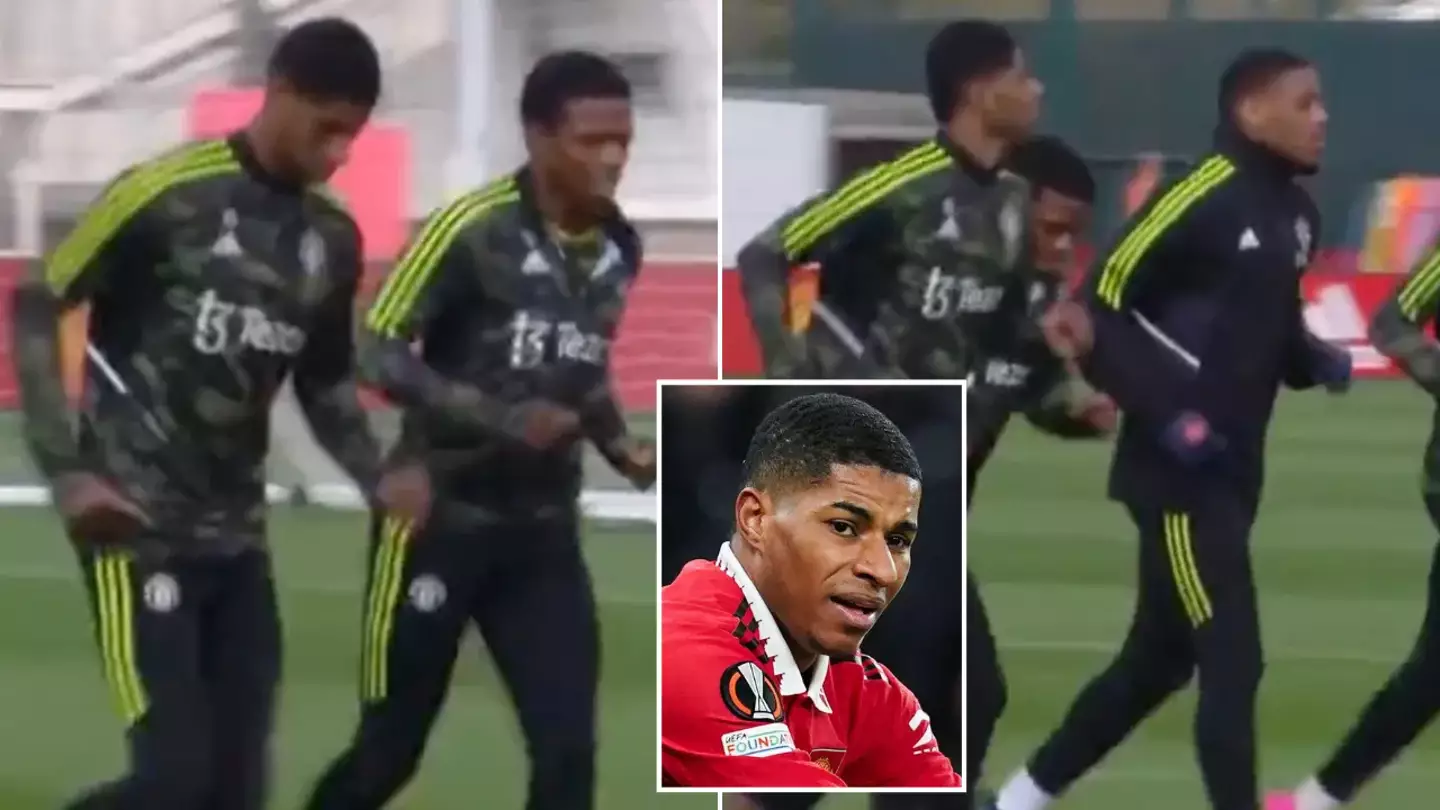 Marcus Rashford spotted back in training ahead of Sevilla Europa League clash in major boost for Erik ten Hag