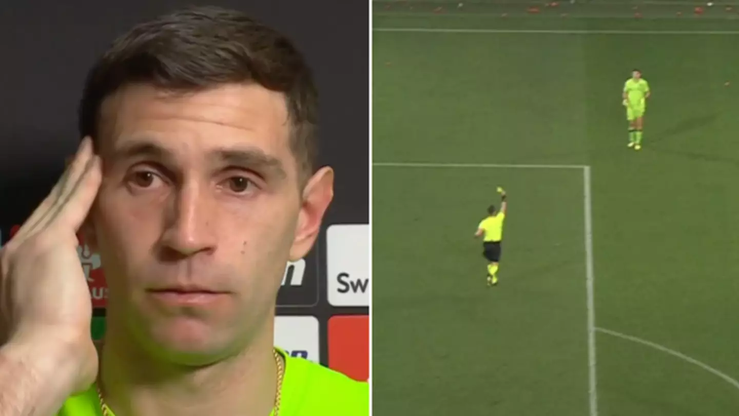Emiliano Martinez issues box-office response after being asked about his two yellow cards