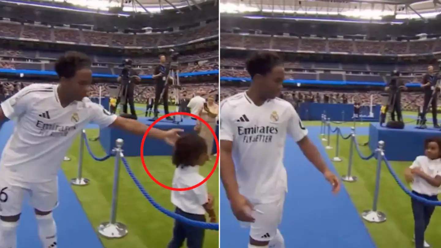 Fans spot what Endrick's brother did after he slapped him in the middle of Real Madrid unveiling