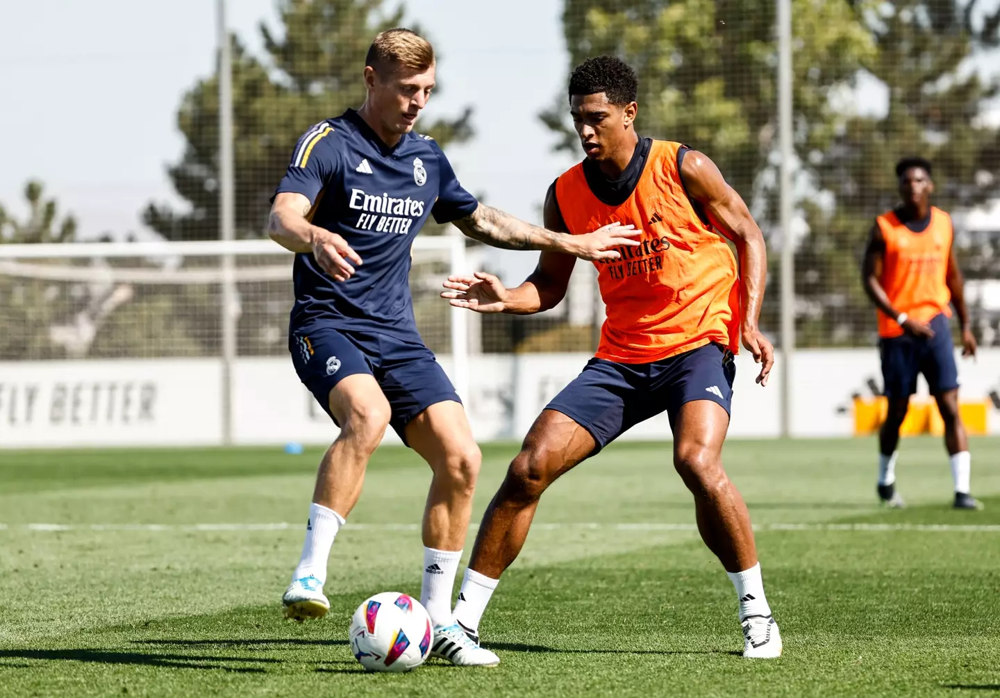 Jude Bellingham during a Real Madrid training session. Image: Getty