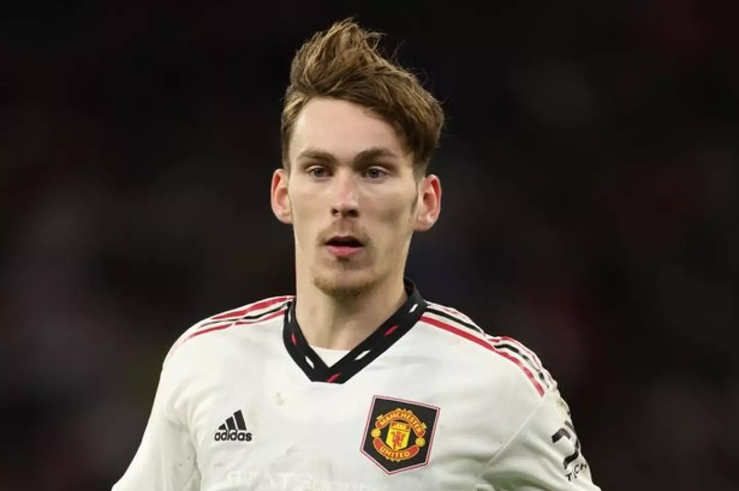 James Garner against Aston Villa in pre-season. (Man Utd)