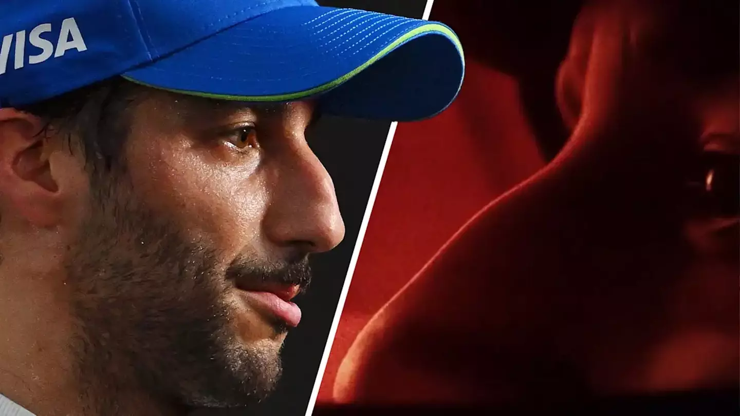 A a side-by-side comparison of Ricciardo and the promo video supports the theory. (Image: Getty/F1/Wide World of Sports)