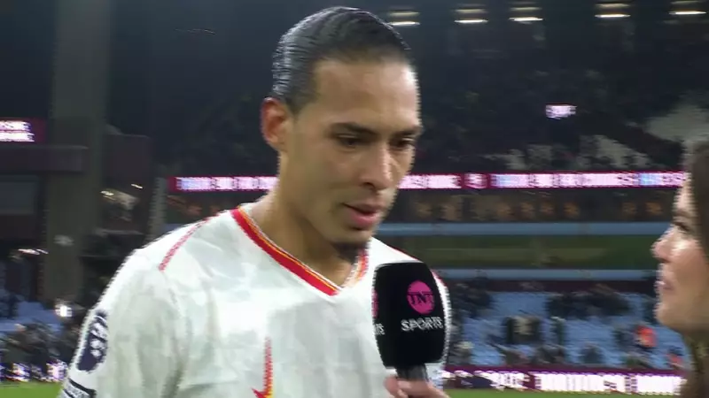 Arsenal fans noticed what Virgil van Dijk 'almost said' during post-match interview after Aston Villa draw
