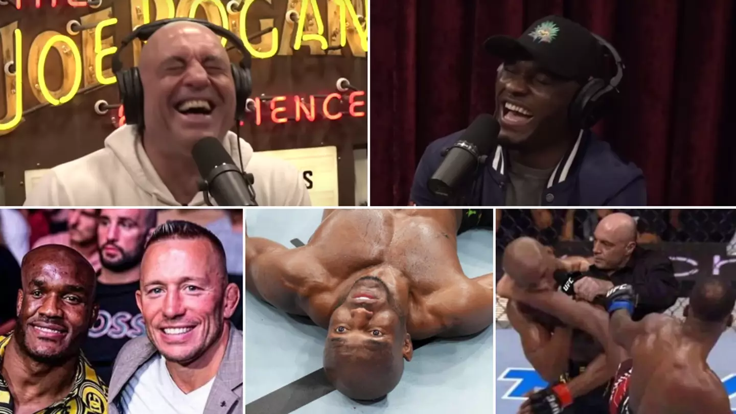 Kamaru Usman and Joe Rogan laugh off the internet's brutal memes of them