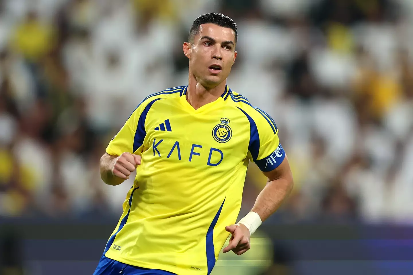 Cristiano Ronaldo in action for Al Nassr. Image: Getty