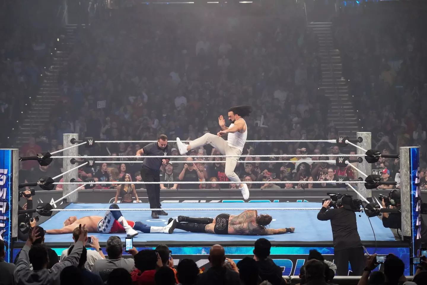 McIntyre caused a no-contest with his actions on Smackdown. Image: Getty