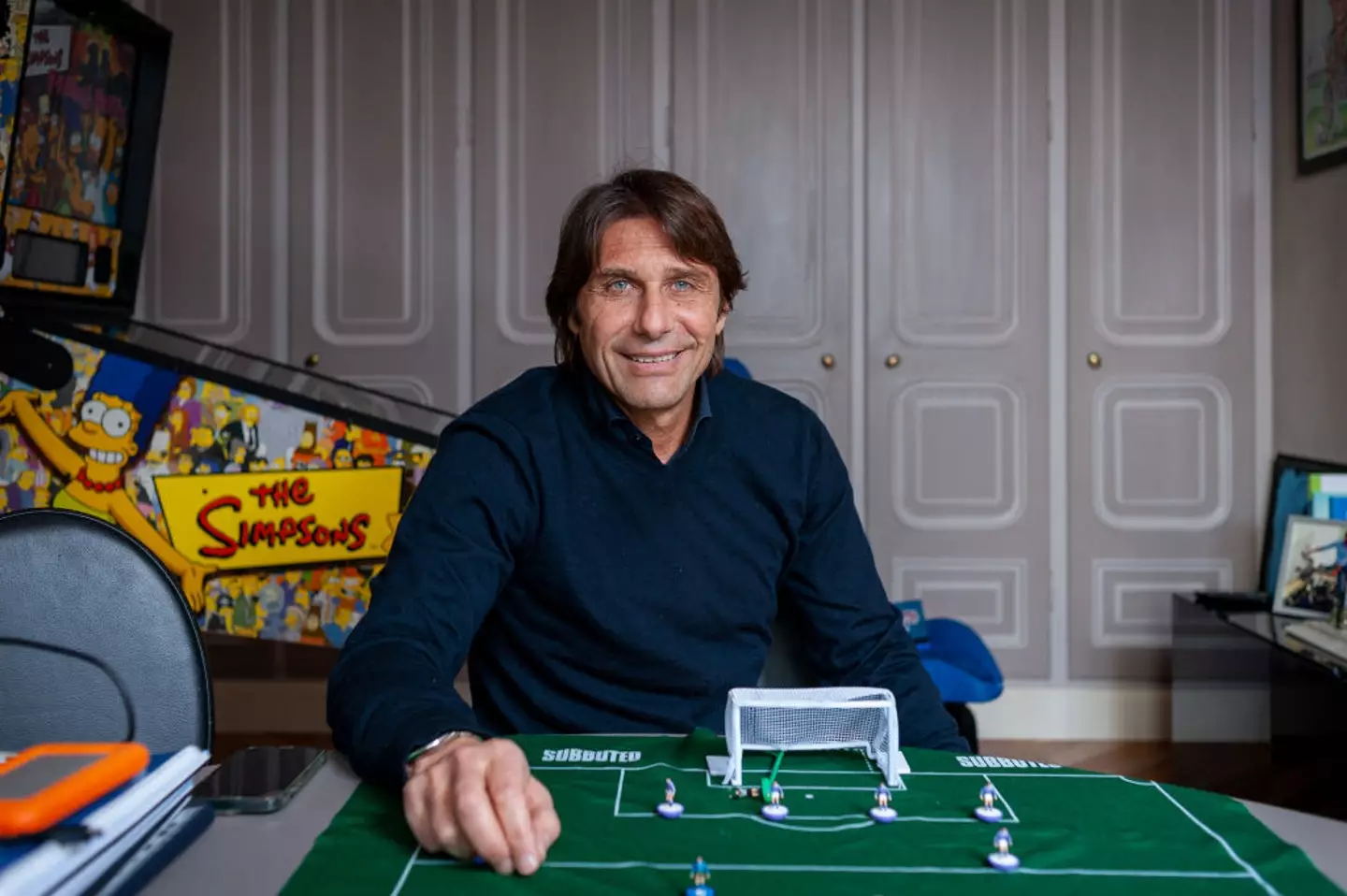 Antonio Conte pictured in February (