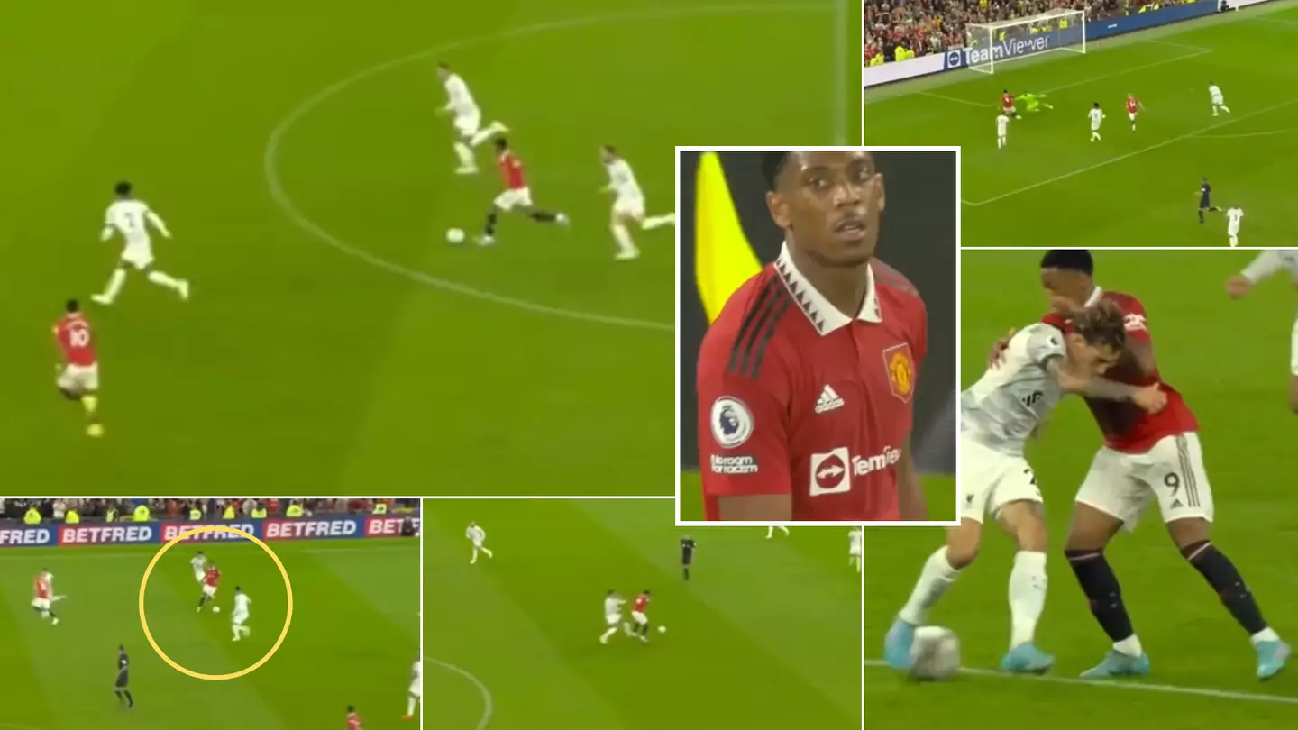 A compilation of Anthony Martial's 45-minute showing against Liverpool shows he was electric up front
