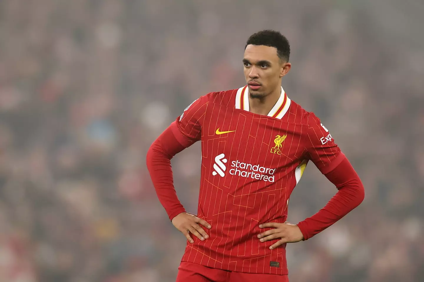 Trent Alexander-Arnold for Liverpool in 2024- Getty