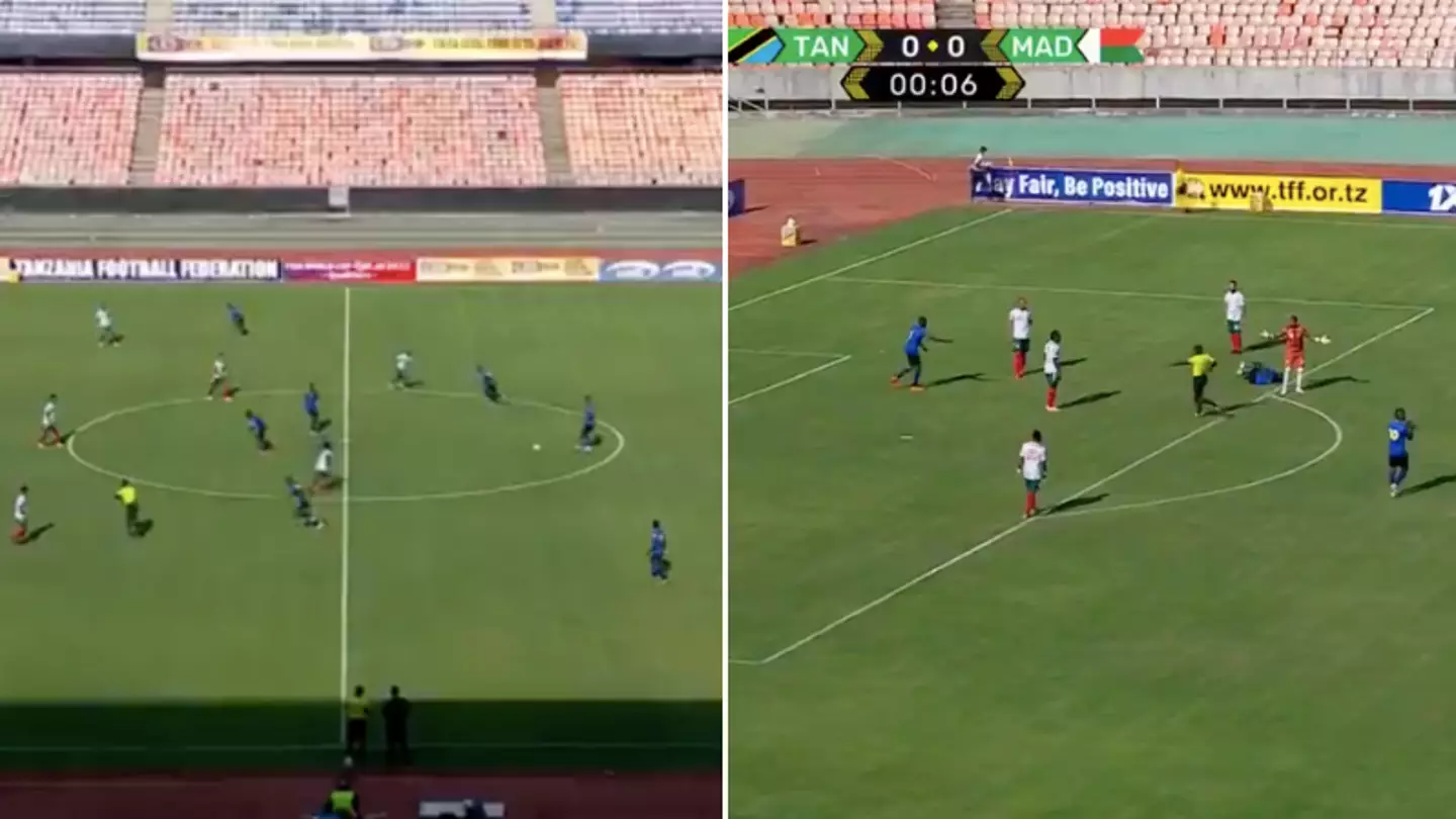 Madagascar Goalkeeper Conceded A Penalty After FOUR Seconds Against Tanzania