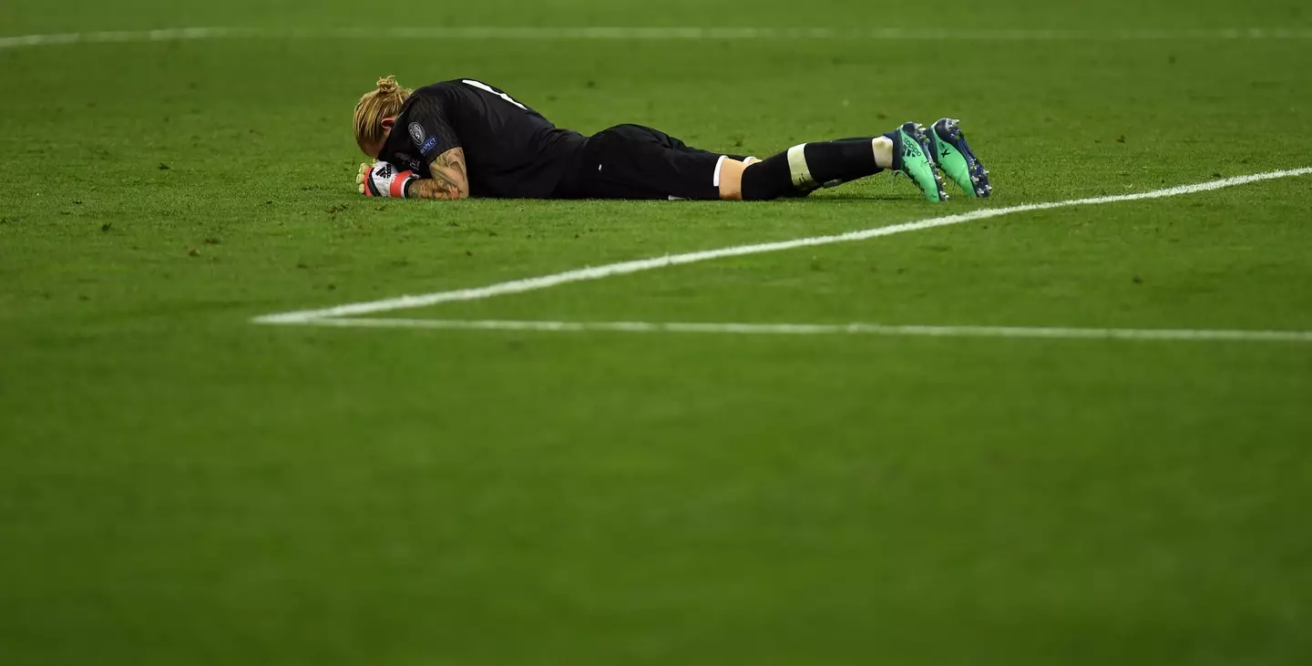 Karius after the final whistle in Kyiv. Image credit: Getty