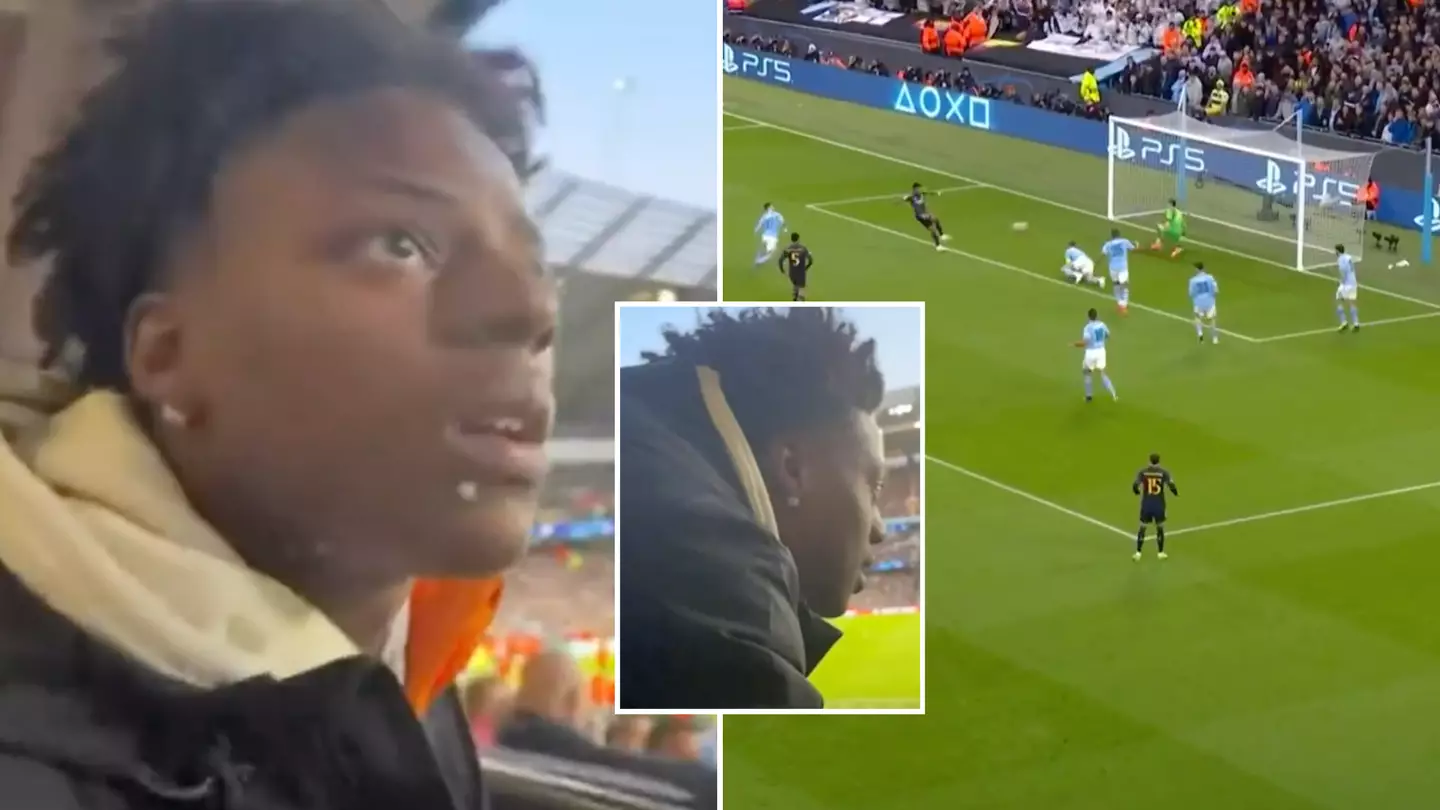 Speed ordered to stop stream by Man City fans inside Etihad after celebrating Rodrygo's goal