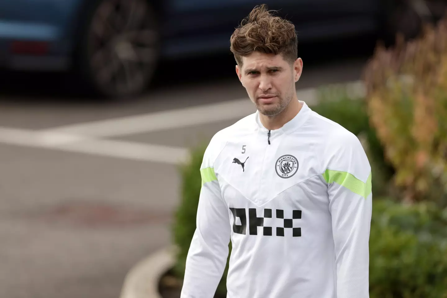 John Stones in Manchester City training.