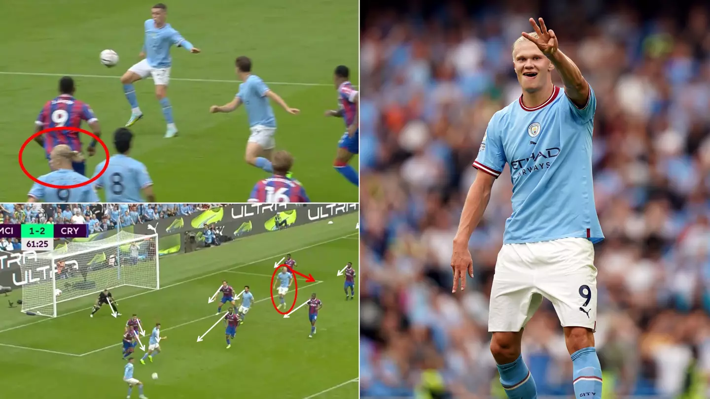 Thread shows how good Erling Haaland's vision and scanning was for Man City hat-trick