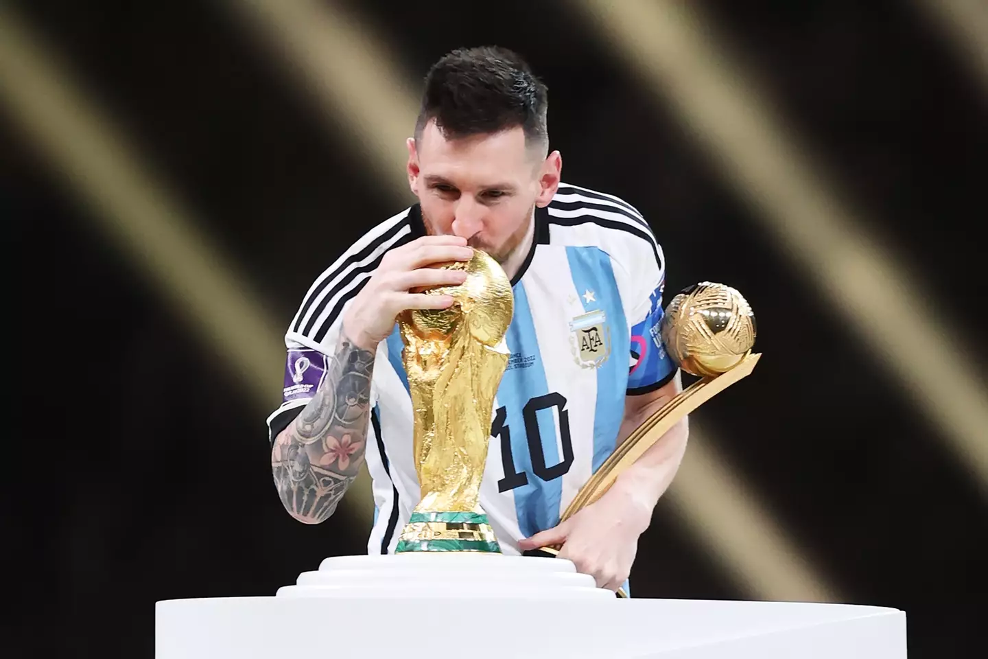 Lionel Messi won the World Cup back in 2022. Image: Getty