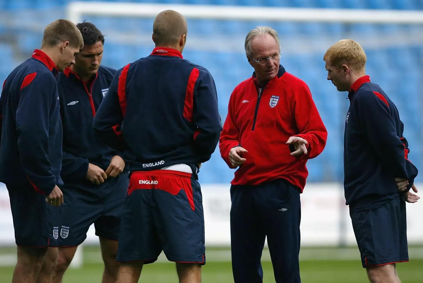 Steven Gerrard, Frank Lampard and Paul Scholes with England. (Image: Getty)