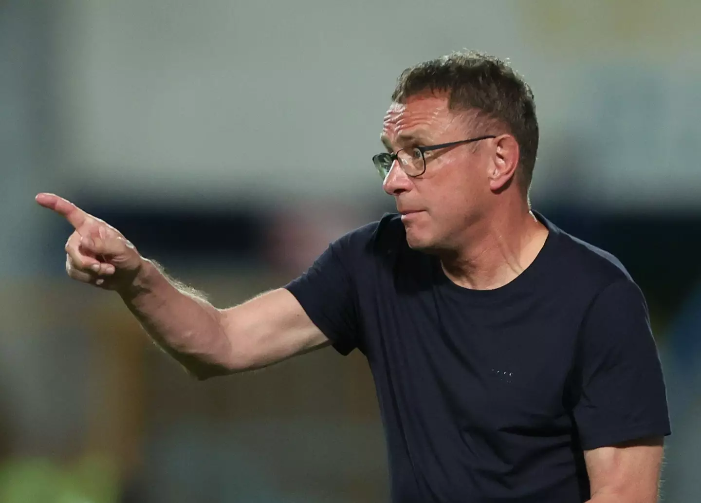 Rangnick during a UEFA Nations League game in June. (Image