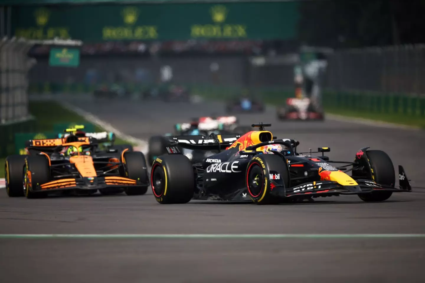 Max Verstappen and Lando Norris battled it out in Mexico City (Credit:Getty)