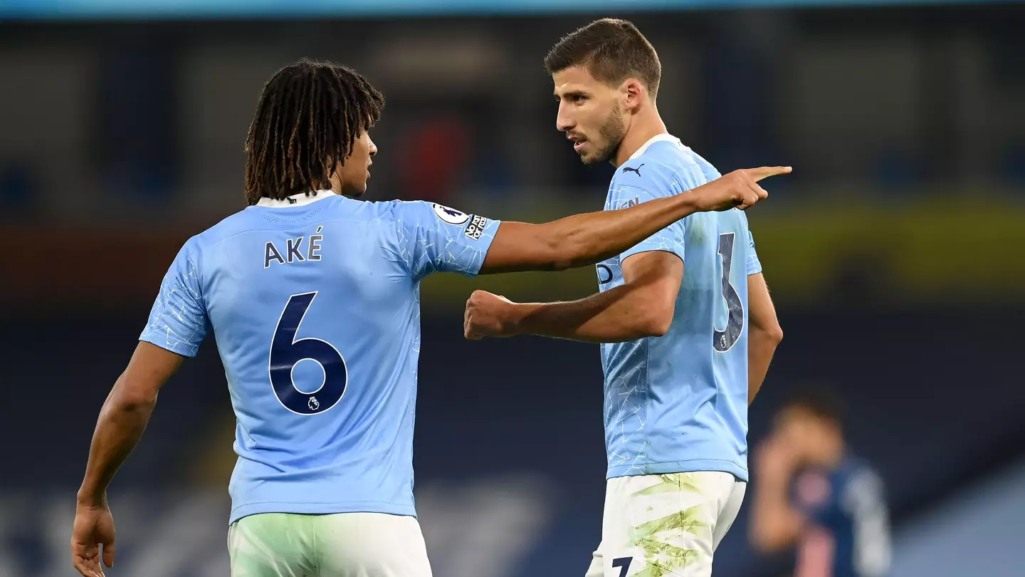 Nathan Ake and Ruben Dias during the Premier League (Image: PA Images/Alamy)