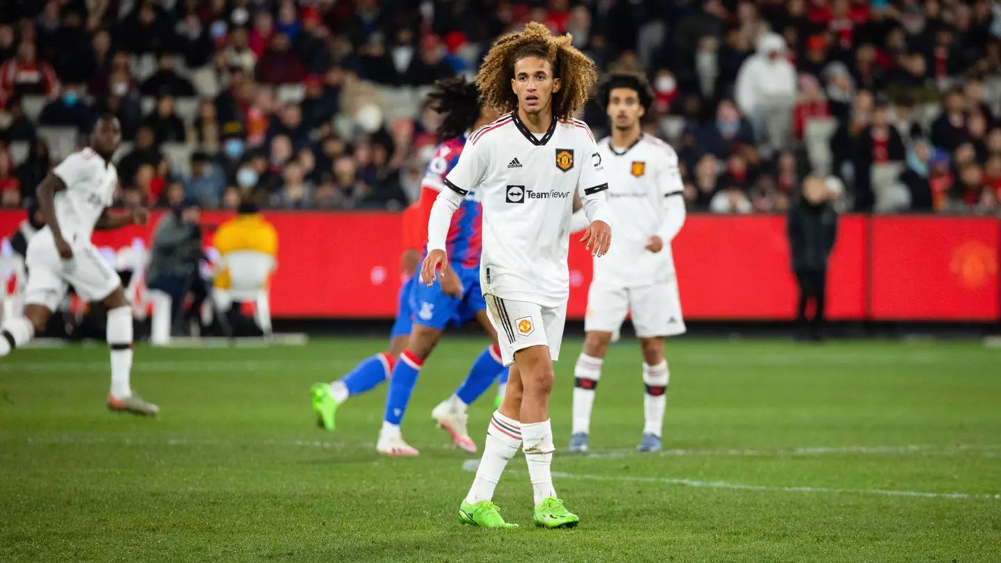 Hannibal Mejbri against Crystal Palace in pre-season. (Alamy)