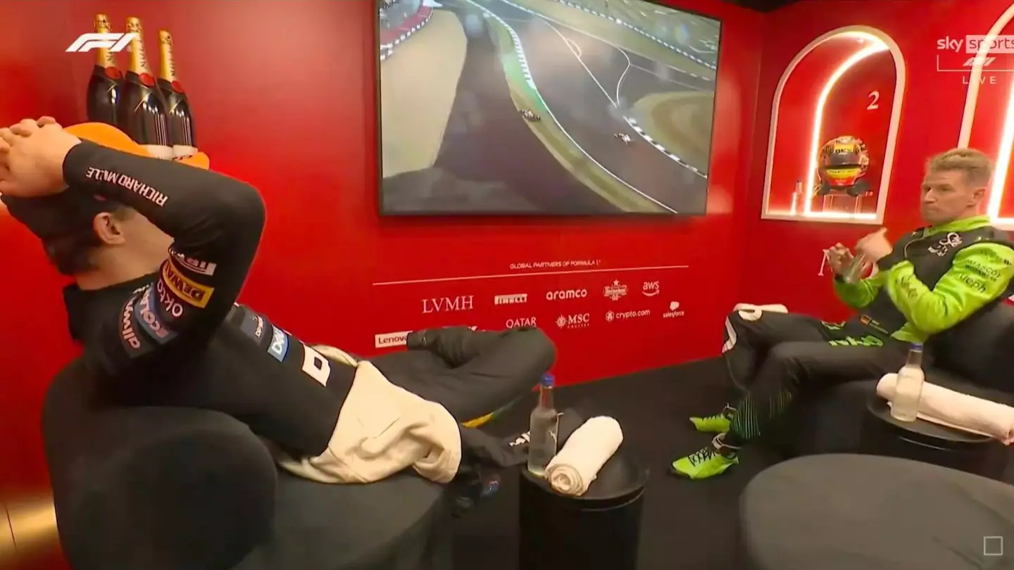 F1 fans think Nico Hulkenberg 'cooked' Oscar Piastri with brutally honest comment in Silverstone cooldown room