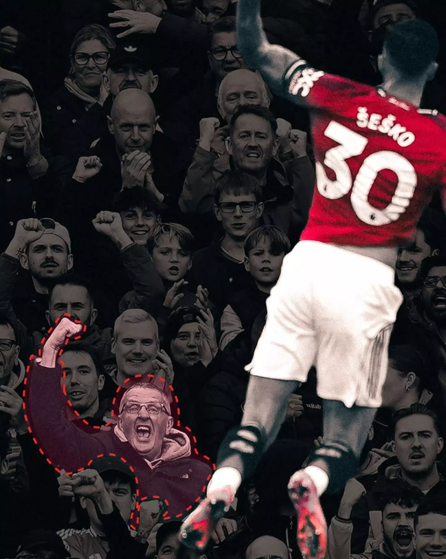 Sesko wants to the find from this picture. Image credit: Instagram/pro_transfer_agency