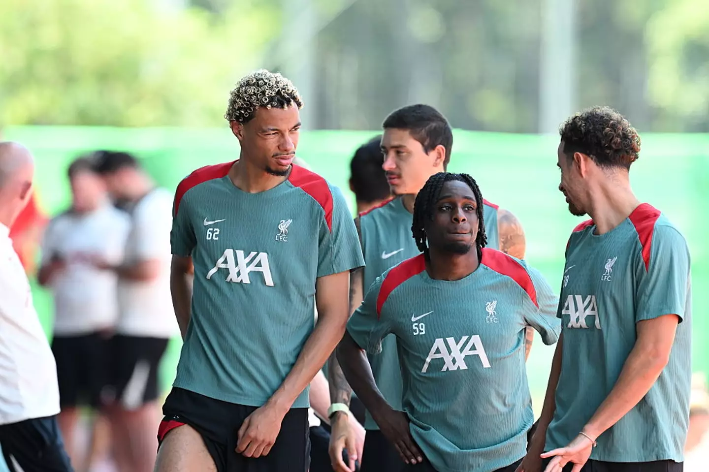 Hugo Ekitike trained with his new Liverpool teammates on Tuesday. (Image: Getty)