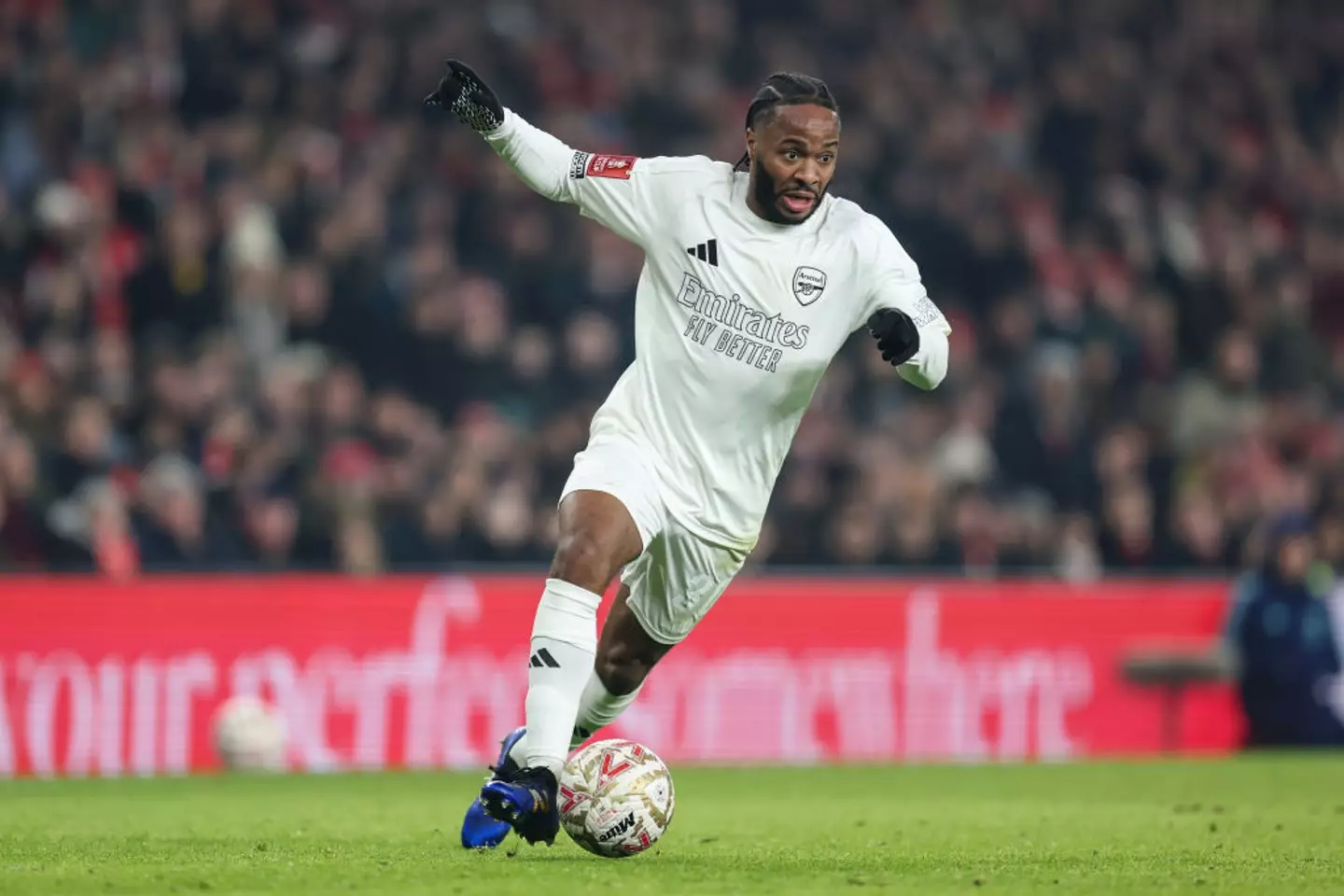 Raheem Sterling in action for Arsenal (Credit:Getty)