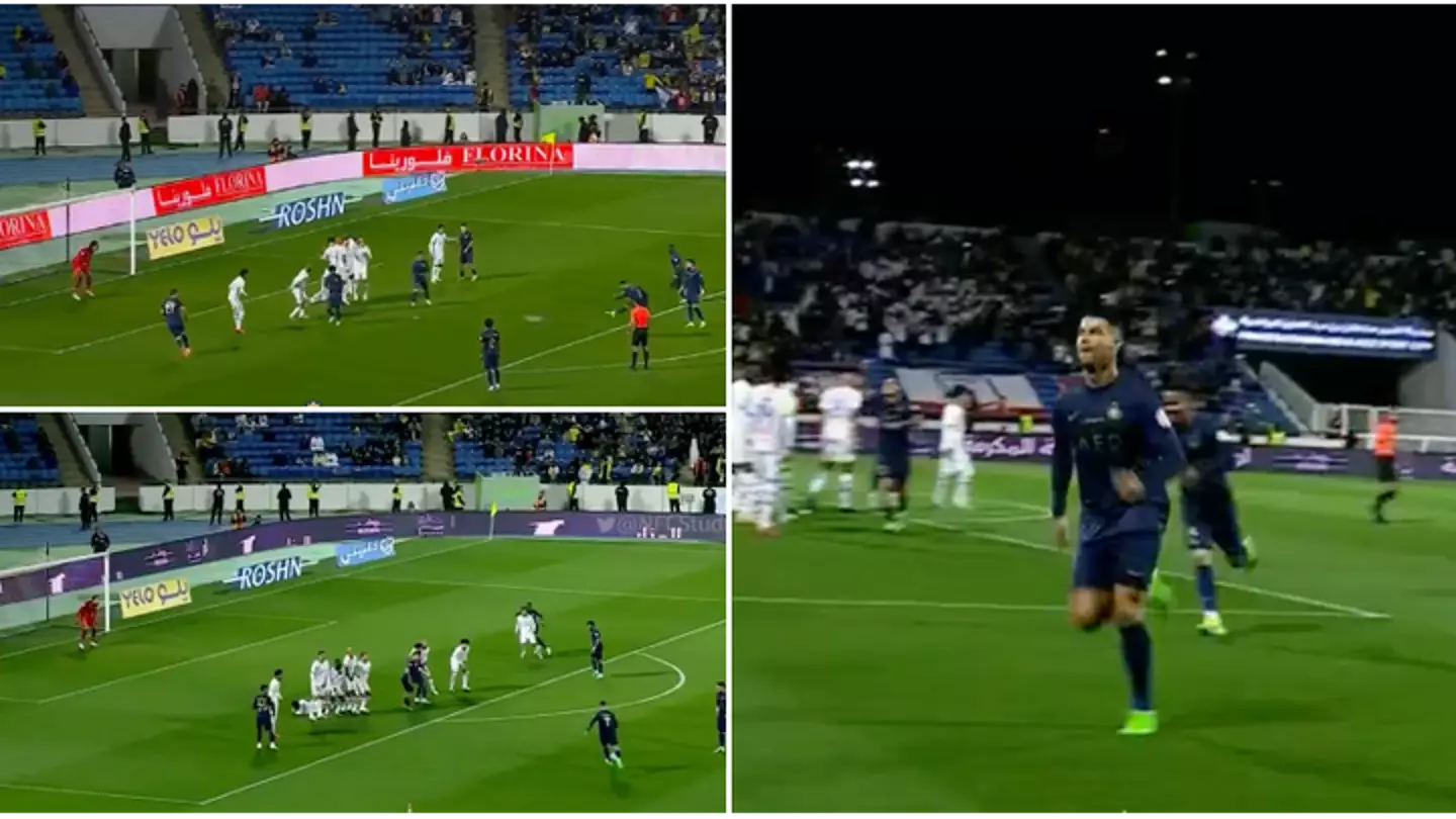 Cristiano Ronaldo scores two free-kicks in 10 minutes for Al Nassr, his second was unstoppable