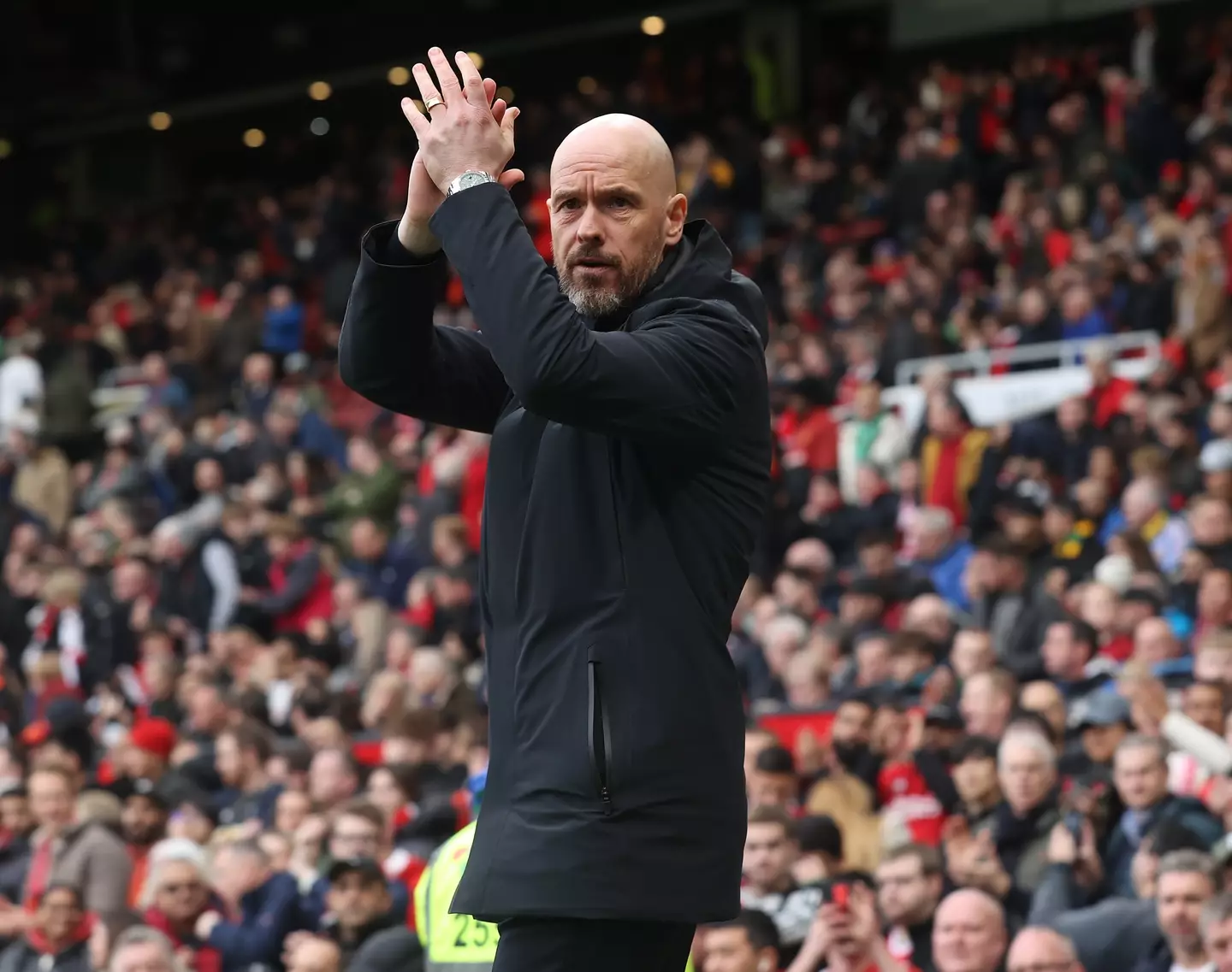 Ten Hag has insisted he expects to be at United next season (Getty)