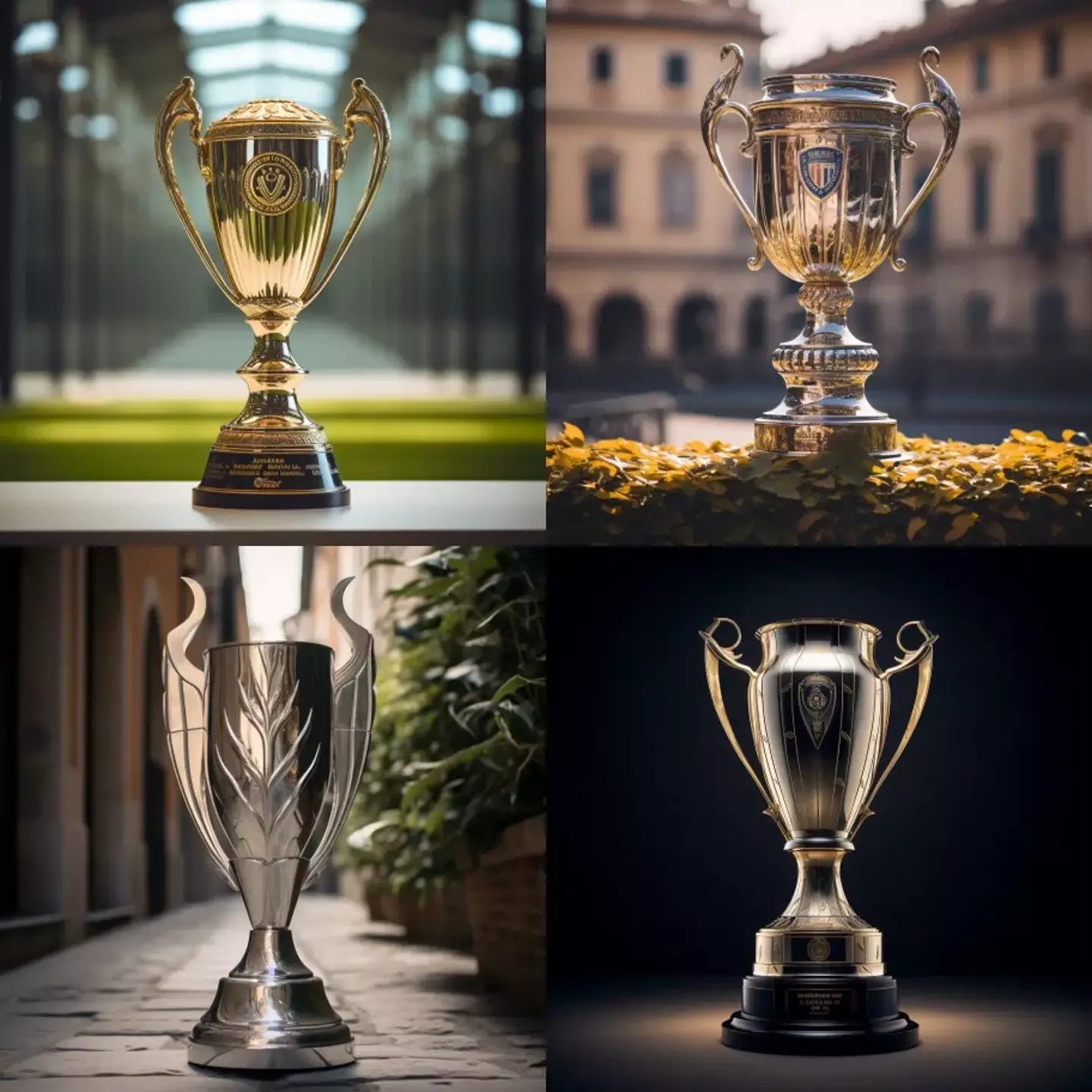 A depiction of how Serie A's trophy could look in the future.