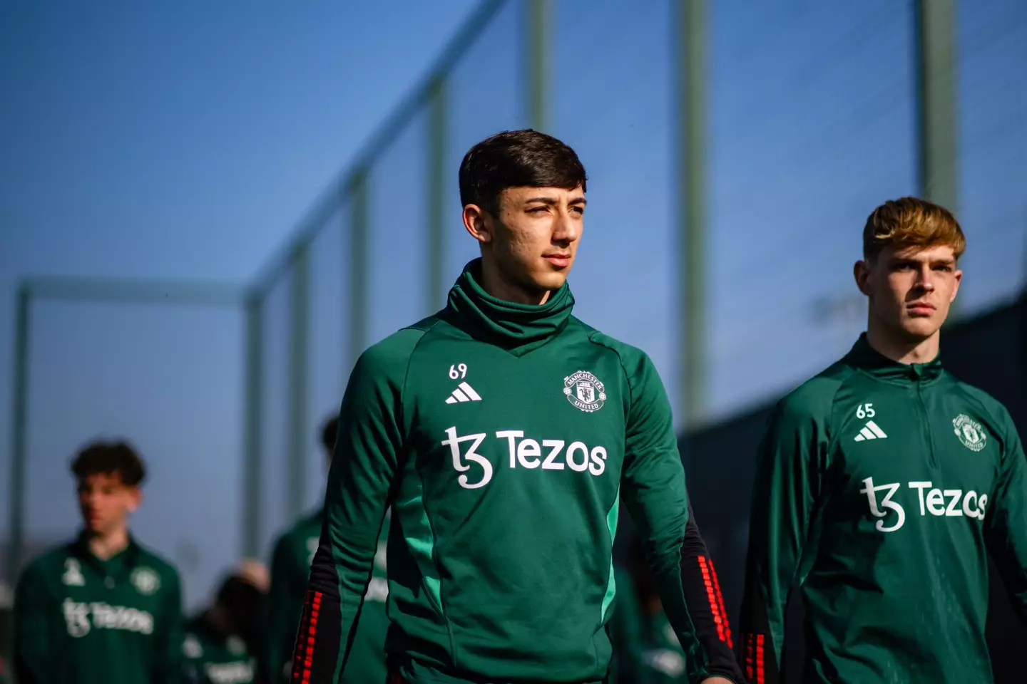 Sonny Aljofree has regularly trained with United's first team.