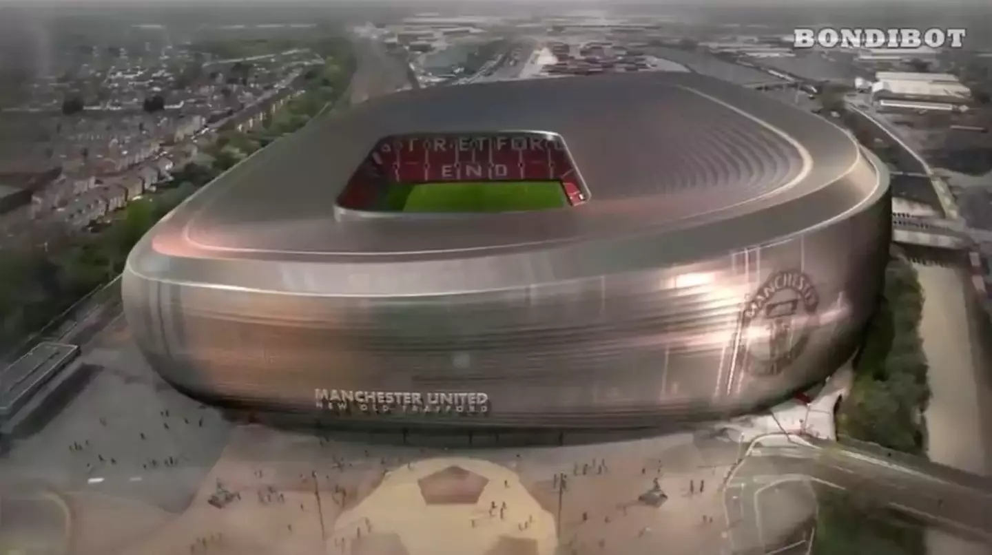 Here is one of the proposed designs for a revamped Old Trafford (