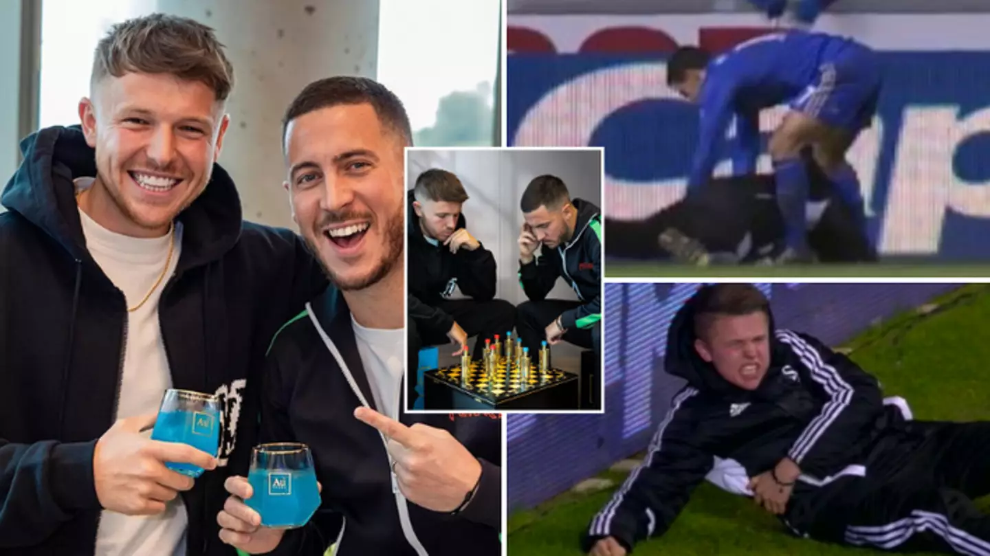 Eden Hazard reunites with ball boy he kicked 11 years ago during Swansea vs Chelsea