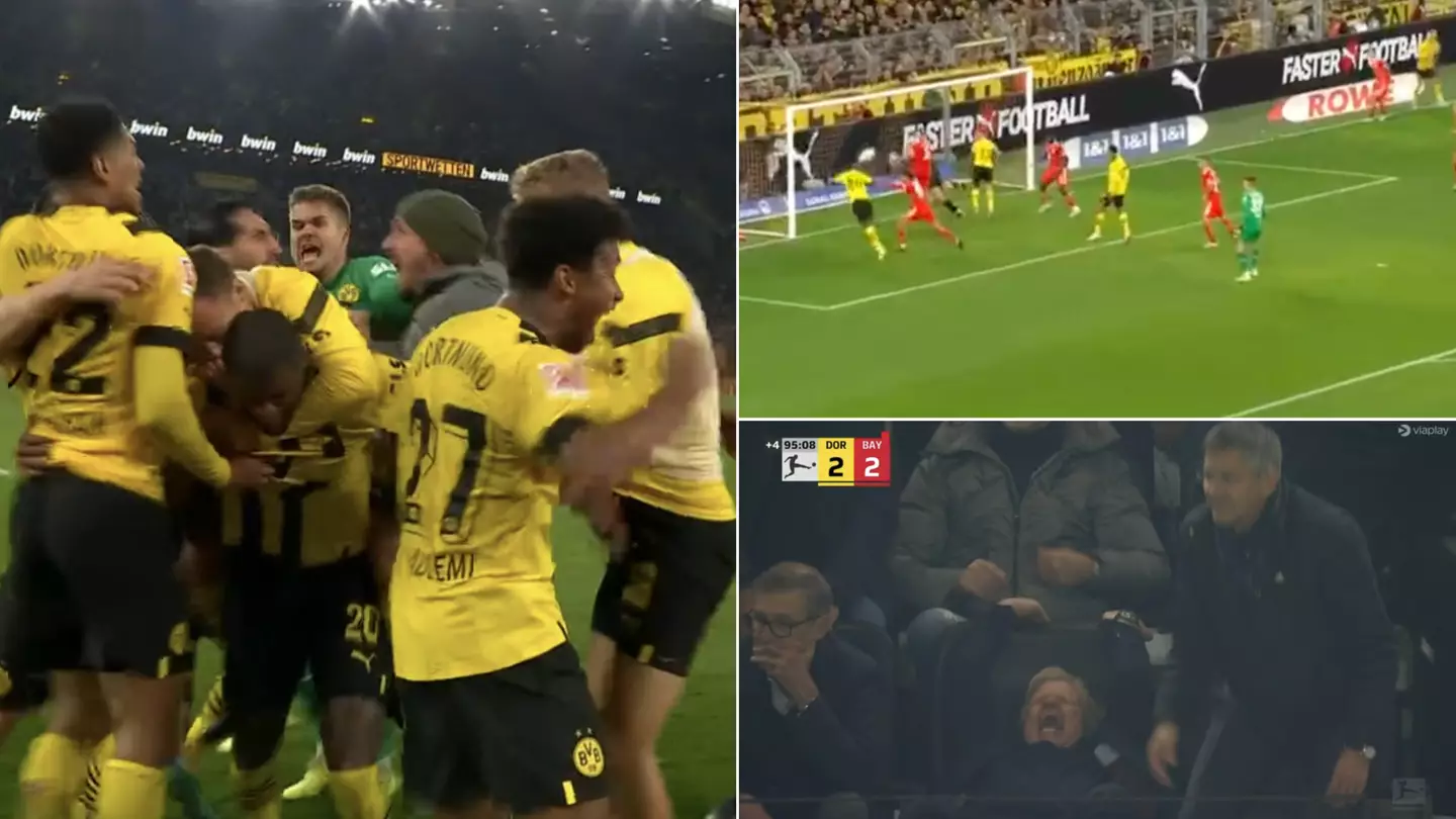Borussia Dortmund score in the 95th minute to make it 2-2 in dramatic ending to Der Klassiker