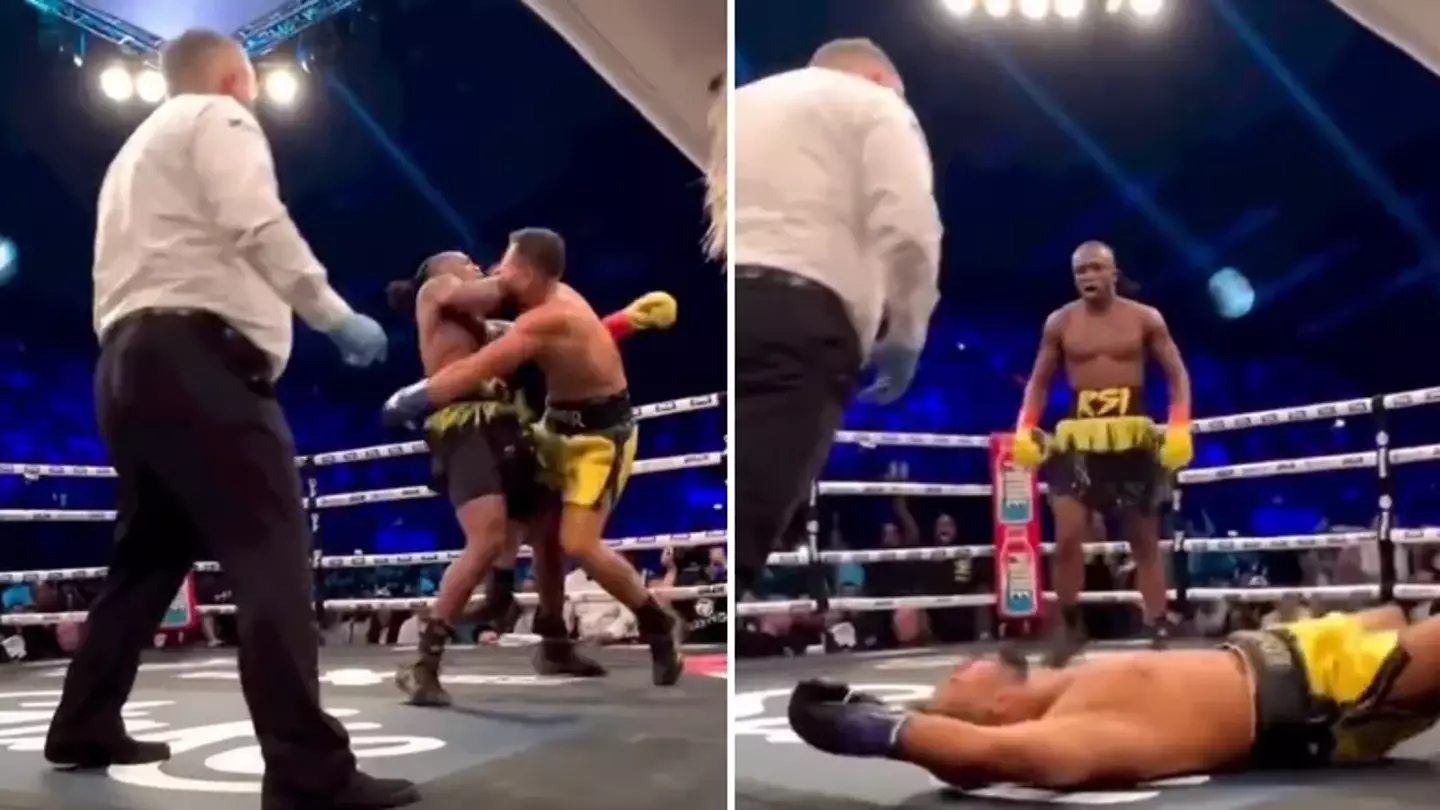 KSI shares alternative angle of knockout shot but fans aren't having it