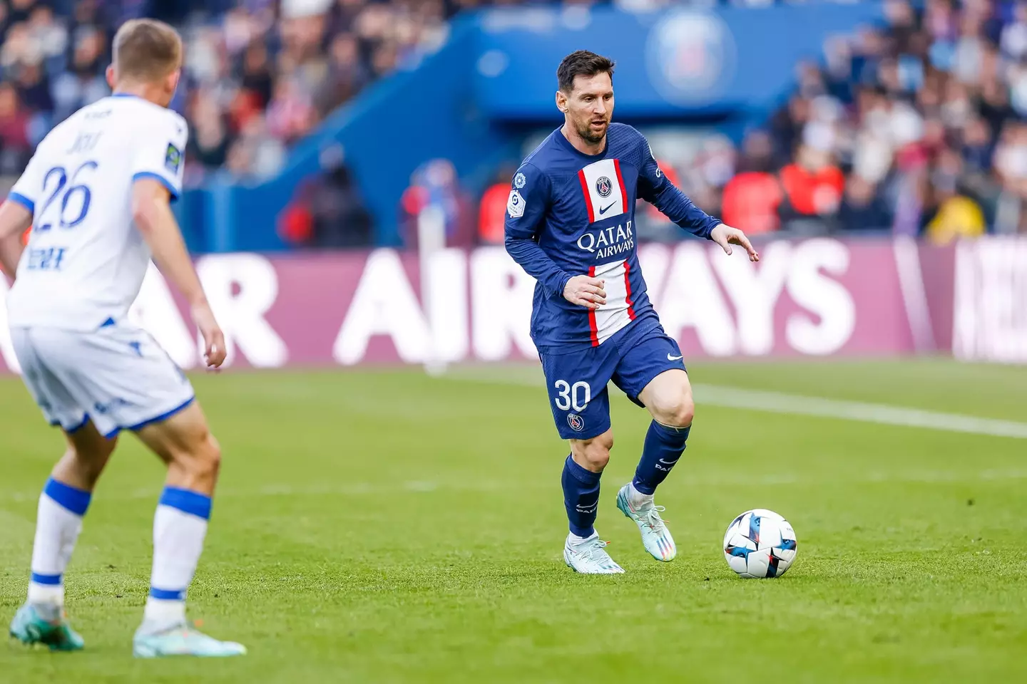 Lionel Messi in action for PSG. Image: Alamy 