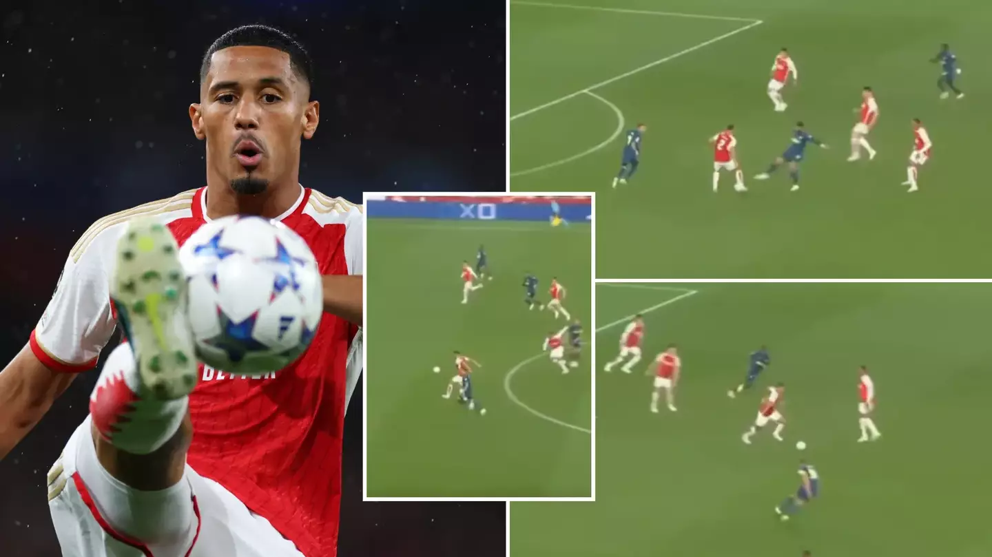 Arsenal star William Saliba hailed as 'Rolls Royce' defender after magic moment vs PSV, fans stunned