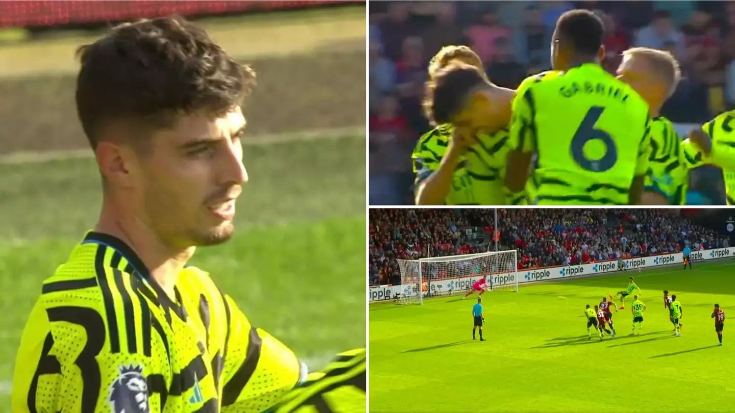 Kai Havertz finally scores his first goal for Arsenal, it was the loudest cheer of the afternoon