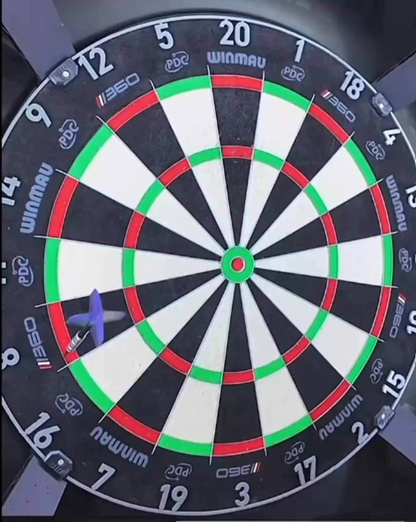 He hit double eight with his first dart (Image: Instagram)