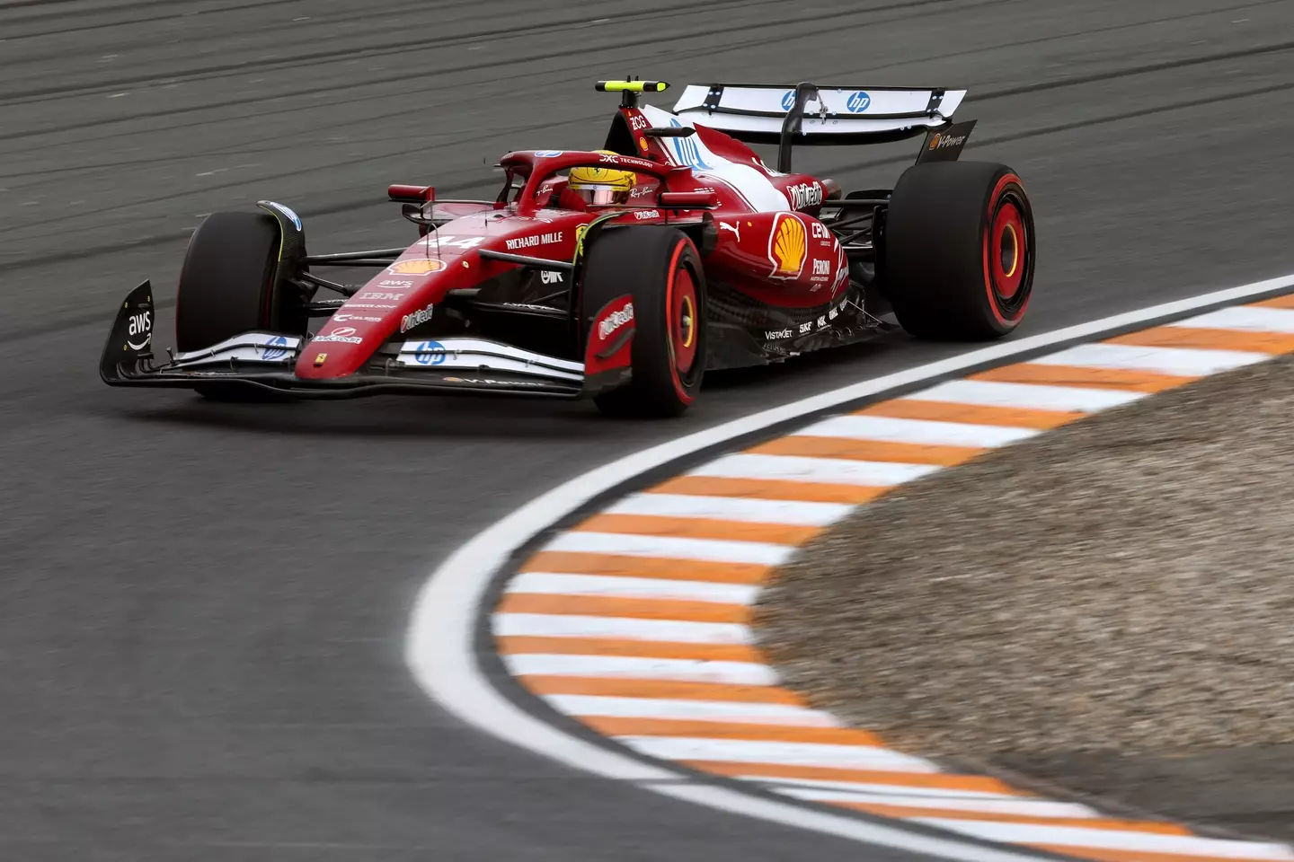 Lewis Hamilton has struggled to adapt to Ferrari's SF-25. Image: Getty