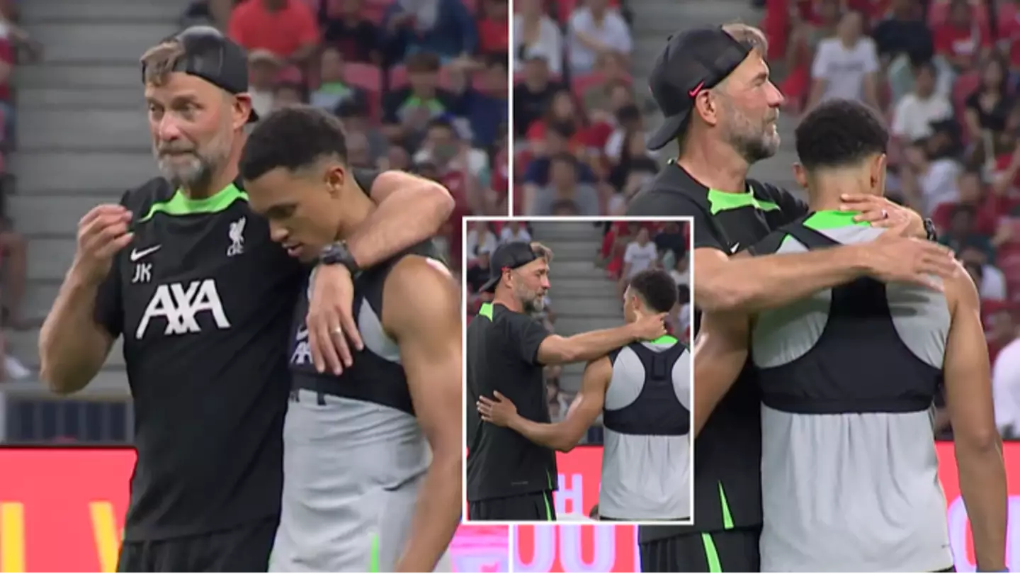 Liverpool film Trent Alexander-Arnold being told he is the new vice-captain, his reaction is emotional