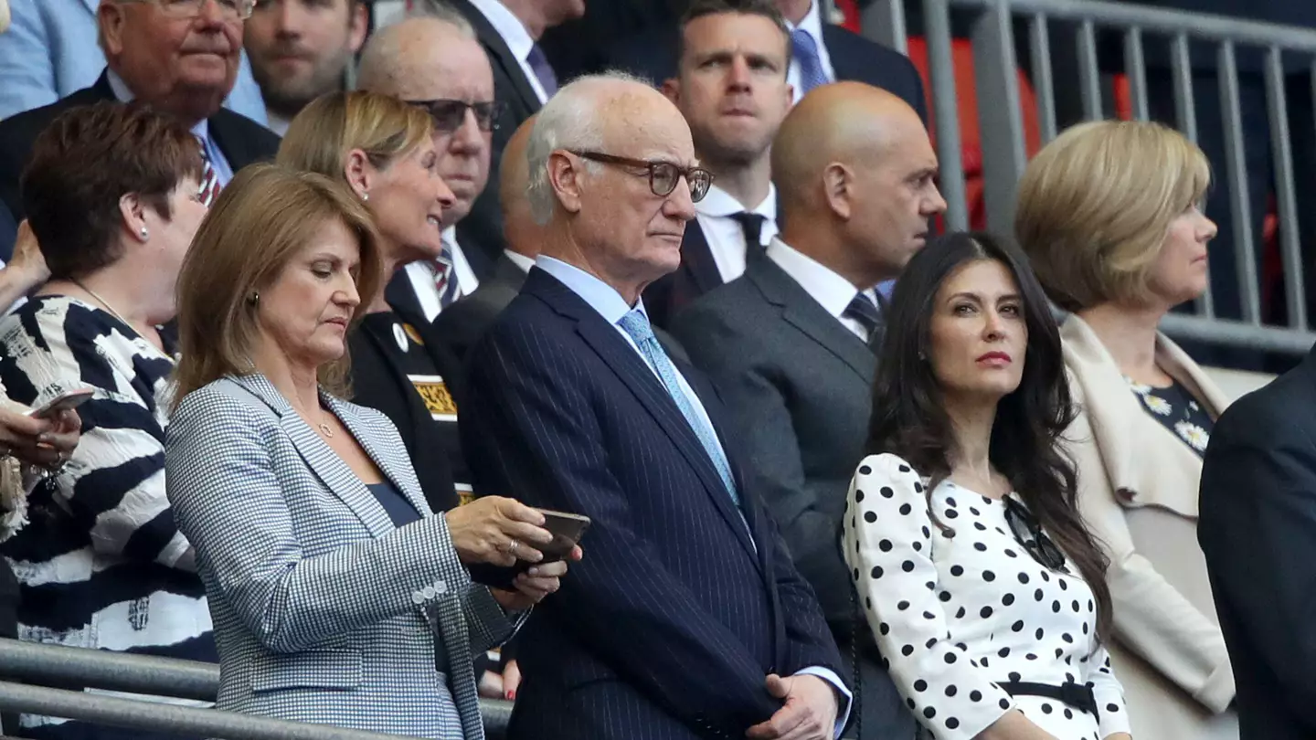 Bruce Buck and Marina Granovskaia before a Chelsea match at Wembley Stadium. (Alamy)